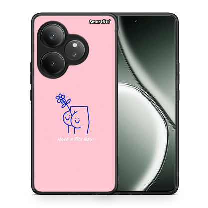 Θήκη Realme GT 6 5G Nice Day από τη Smartfits με σχέδιο στο πίσω μέρος και μαύρο περίβλημα | Realme GT 6 5G Nice Day case with colorful back and black bezels