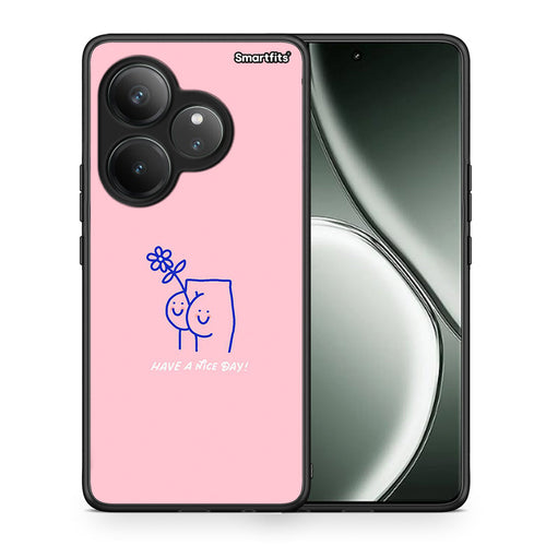 Θήκη Realme GT 6 5G Nice Day από τη Smartfits με σχέδιο στο πίσω μέρος και μαύρο περίβλημα | Realme GT 6 5G Nice Day case with colorful back and black bezels