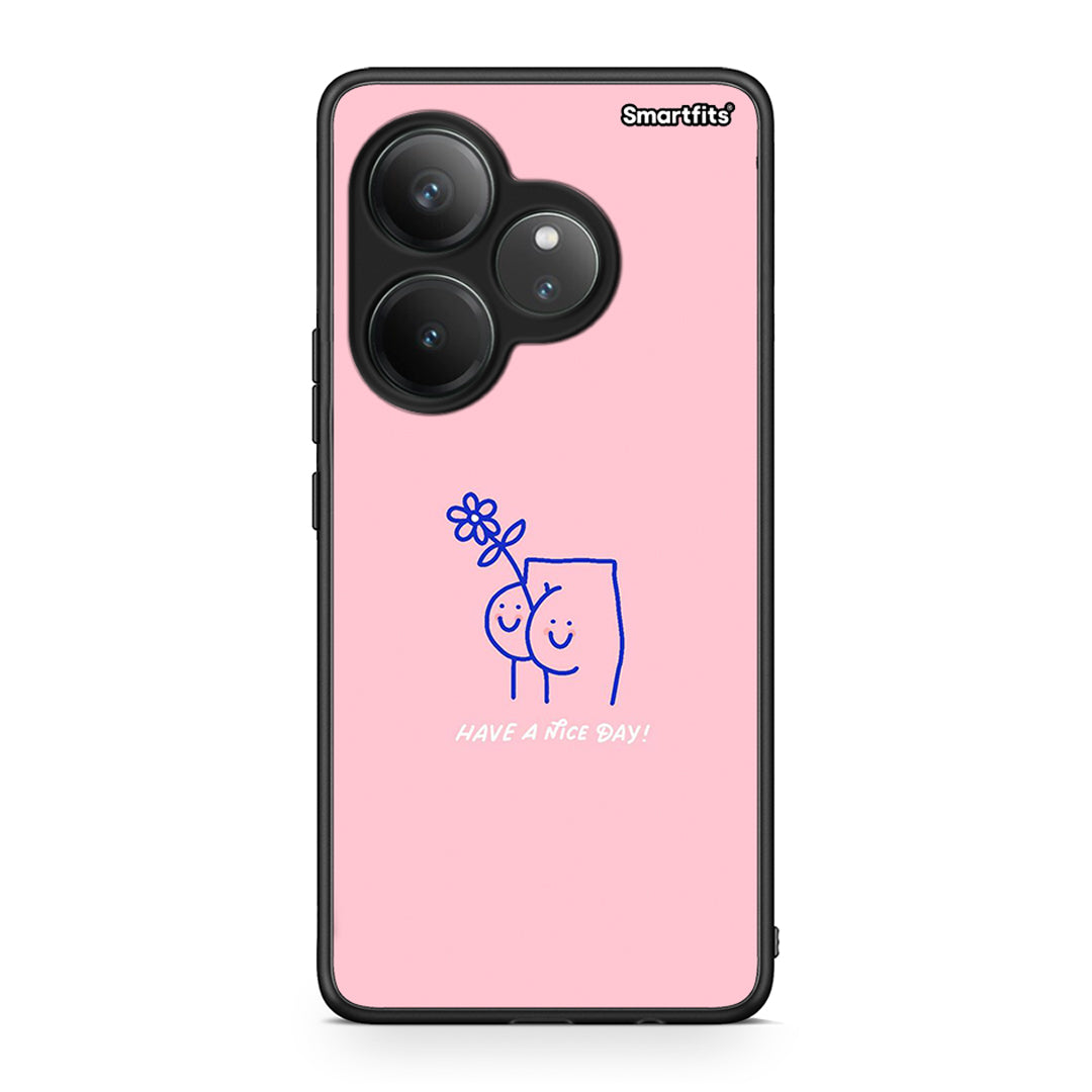 Realme GT 6 5G Nice Day θήκη από τη Smartfits με σχέδιο στο πίσω μέρος και μαύρο περίβλημα | Smartphone case with colorful back and black bezels by Smartfits