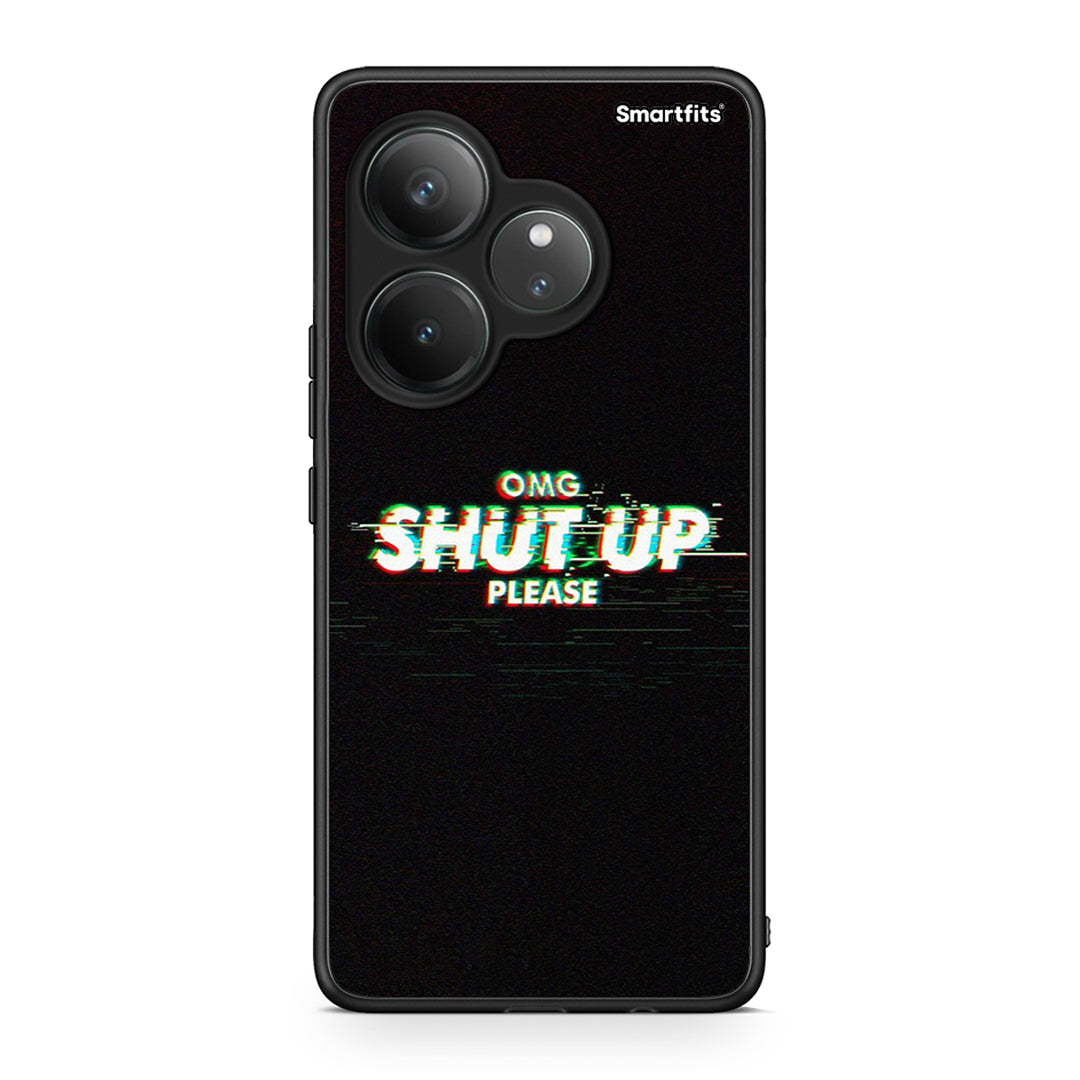 Realme GT 6 5G OMG ShutUp θήκη από τη Smartfits με σχέδιο στο πίσω μέρος και μαύρο περίβλημα | Smartphone case with colorful back and black bezels by Smartfits