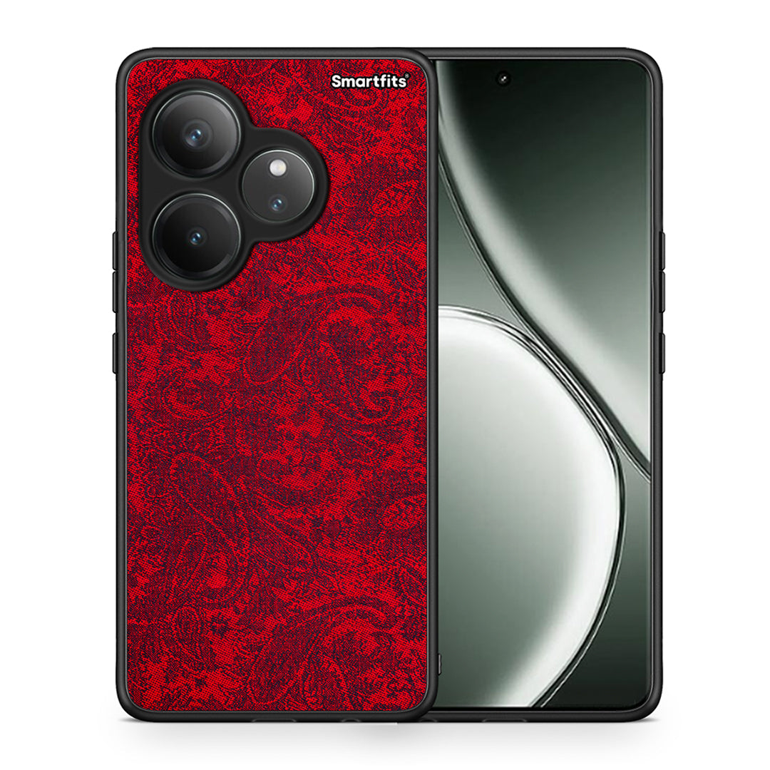 Θήκη Realme GT 6 5G Paisley Cashmere από τη Smartfits με σχέδιο στο πίσω μέρος και μαύρο περίβλημα | Realme GT 6 5G Paisley Cashmere case with colorful back and black bezels