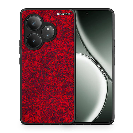Θήκη Realme GT 6 5G Paisley Cashmere από τη Smartfits με σχέδιο στο πίσω μέρος και μαύρο περίβλημα | Realme GT 6 5G Paisley Cashmere case with colorful back and black bezels