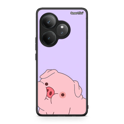 Realme GT 6 5G Pig Love 2 Θήκη Αγίου Βαλεντίνου από τη Smartfits με σχέδιο στο πίσω μέρος και μαύρο περίβλημα | Smartphone case with colorful back and black bezels by Smartfits
