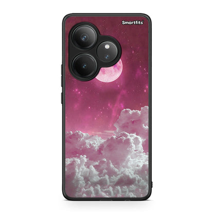 Realme GT 6 5G Pink Moon Θήκη από τη Smartfits με σχέδιο στο πίσω μέρος και μαύρο περίβλημα | Smartphone case with colorful back and black bezels by Smartfits