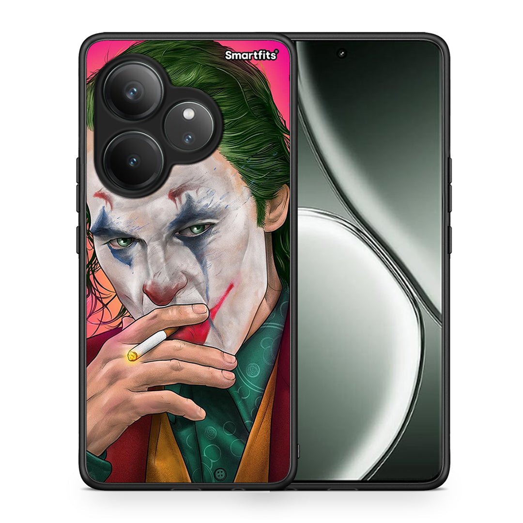 Θήκη Realme GT 6 5G JokesOnU PopArt από τη Smartfits με σχέδιο στο πίσω μέρος και μαύρο περίβλημα | Realme GT 6 5G JokesOnU PopArt case with colorful back and black bezels
