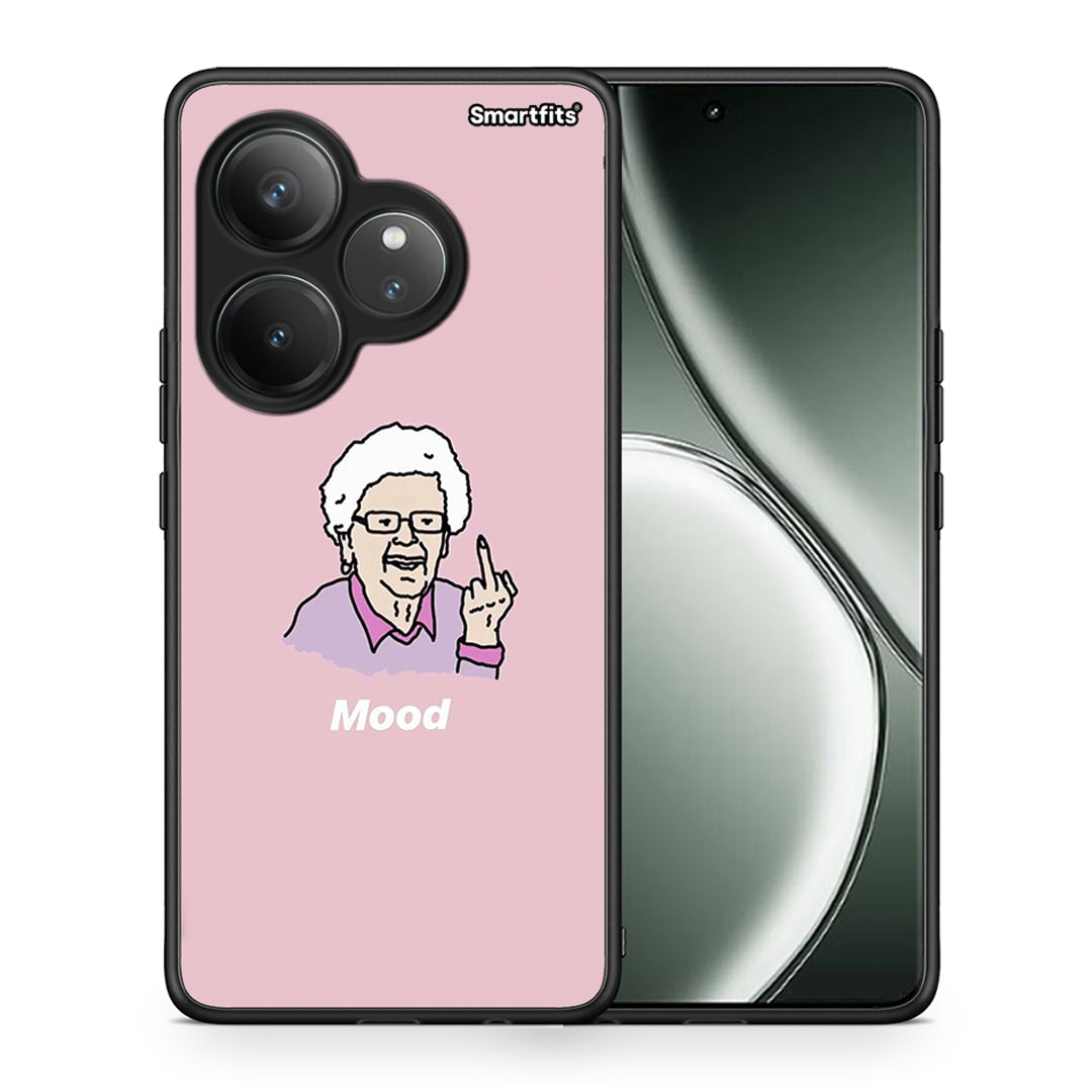Θήκη Realme GT 6 5G Mood PopArt από τη Smartfits με σχέδιο στο πίσω μέρος και μαύρο περίβλημα | Realme GT 6 5G Mood PopArt case with colorful back and black bezels