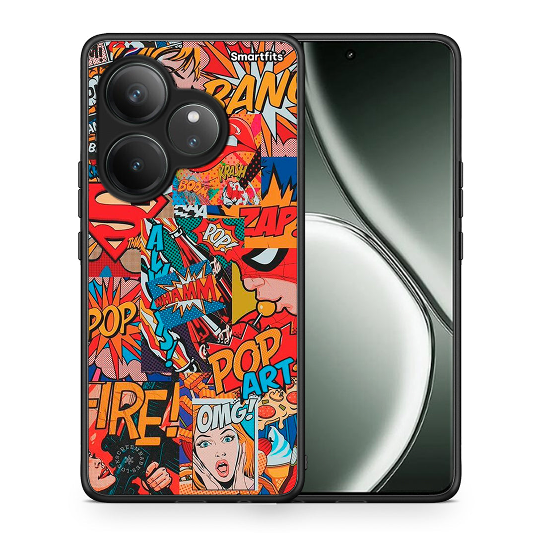 Θήκη Realme GT 6 5G PopArt OMG από τη Smartfits με σχέδιο στο πίσω μέρος και μαύρο περίβλημα | Realme GT 6 5G PopArt OMG case with colorful back and black bezels