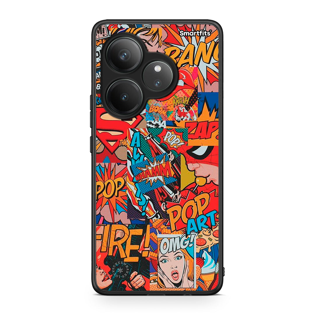 Realme GT 6 5G PopArt OMG θήκη από τη Smartfits με σχέδιο στο πίσω μέρος και μαύρο περίβλημα | Smartphone case with colorful back and black bezels by Smartfits