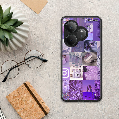 Purple Aesthetic Collage - Realme GT 6 5G θήκη