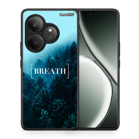 Θήκη Realme GT 6 5G Breath Quote από τη Smartfits με σχέδιο στο πίσω μέρος και μαύρο περίβλημα | Realme GT 6 5G Breath Quote case with colorful back and black bezels