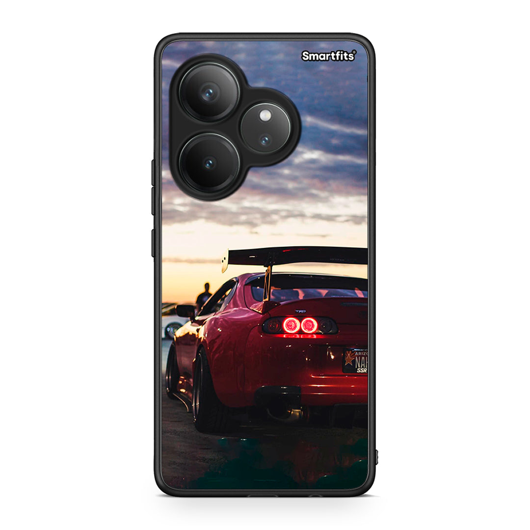 Realme GT 6 5G Racing Supra θήκη από τη Smartfits με σχέδιο στο πίσω μέρος και μαύρο περίβλημα | Smartphone case with colorful back and black bezels by Smartfits