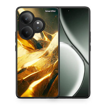 Θήκη Realme GT 6 5G Real Gold από τη Smartfits με σχέδιο στο πίσω μέρος και μαύρο περίβλημα | Realme GT 6 5G Real Gold case with colorful back and black bezels