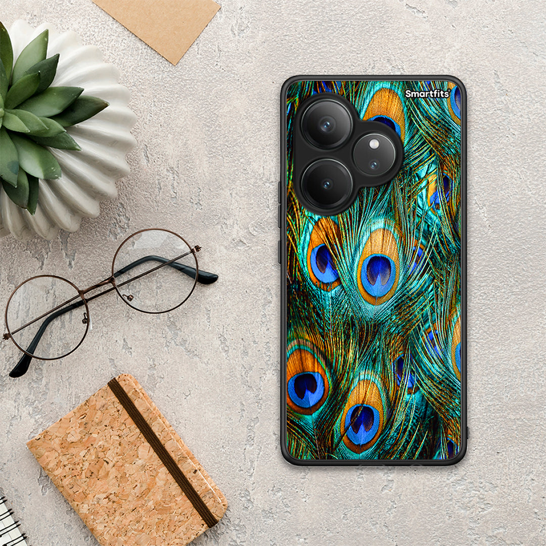 Real Peacock Feathers - Realme GT 6 5G θήκη