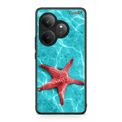 Realme GT 6 5G Red Starfish Θήκη από τη Smartfits με σχέδιο στο πίσω μέρος και μαύρο περίβλημα | Smartphone case with colorful back and black bezels by Smartfits