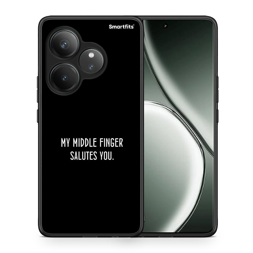 Θήκη Realme GT 6 5G Salute από τη Smartfits με σχέδιο στο πίσω μέρος και μαύρο περίβλημα | Realme GT 6 5G Salute case with colorful back and black bezels