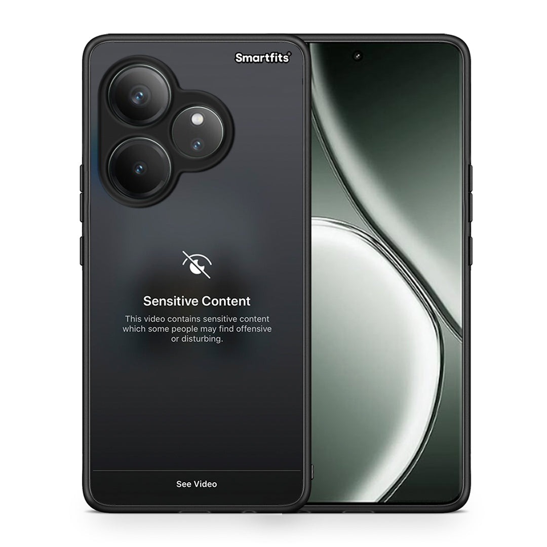 Θήκη Realme GT 6 5G Sensitive Content από τη Smartfits με σχέδιο στο πίσω μέρος και μαύρο περίβλημα | Realme GT 6 5G Sensitive Content case with colorful back and black bezels