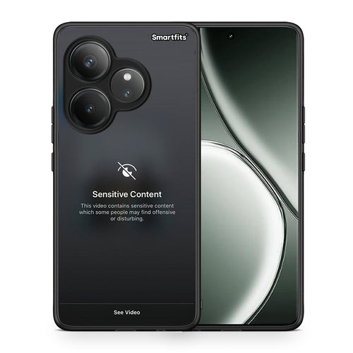 Θήκη Realme GT 6 5G Sensitive Content από τη Smartfits με σχέδιο στο πίσω μέρος και μαύρο περίβλημα | Realme GT 6 5G Sensitive Content case with colorful back and black bezels