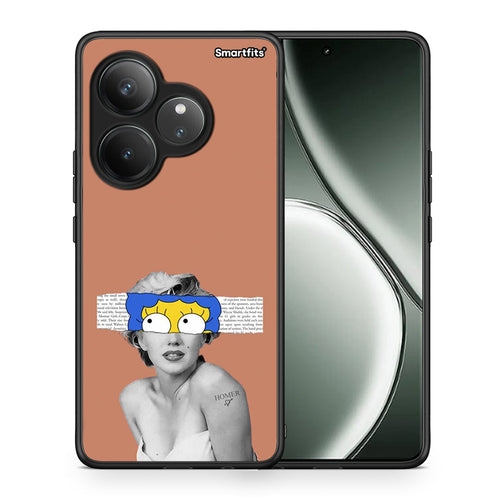 Θήκη Realme GT 6 5G Sim Merilyn από τη Smartfits με σχέδιο στο πίσω μέρος και μαύρο περίβλημα | Realme GT 6 5G Sim Merilyn case with colorful back and black bezels