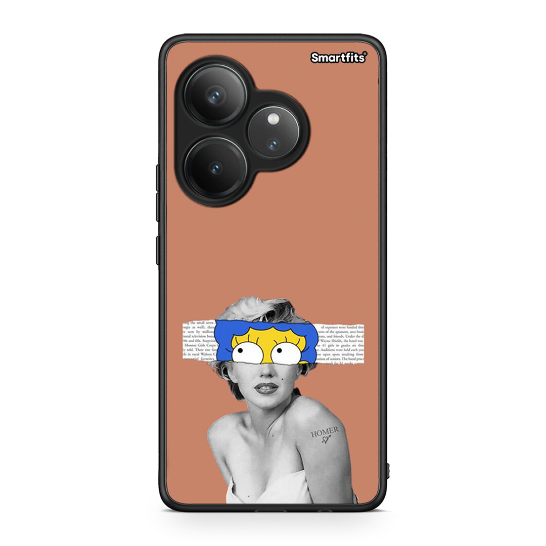 Realme GT 6 5G Sim Merilyn θήκη από τη Smartfits με σχέδιο στο πίσω μέρος και μαύρο περίβλημα | Smartphone case with colorful back and black bezels by Smartfits