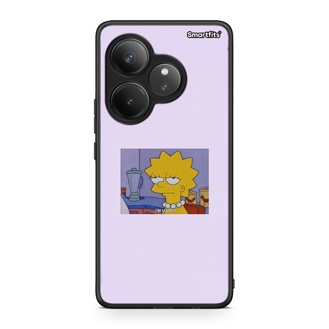 Realme GT 6 5G So Happy θήκη από τη Smartfits με σχέδιο στο πίσω μέρος και μαύρο περίβλημα | Smartphone case with colorful back and black bezels by Smartfits