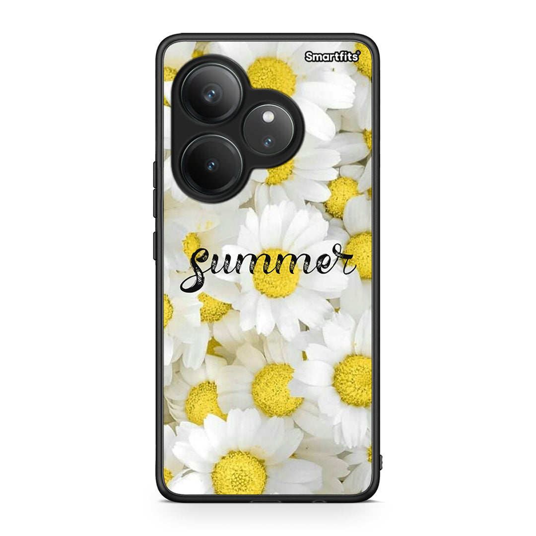 Realme GT 6 5G Summer Daisies Θήκη από τη Smartfits με σχέδιο στο πίσω μέρος και μαύρο περίβλημα | Smartphone case with colorful back and black bezels by Smartfits