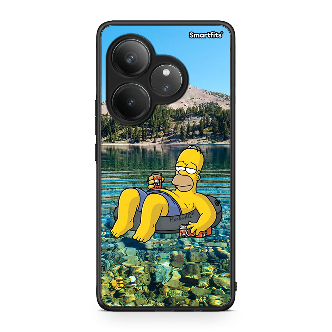 Realme GT 6 5G Summer Happiness Θήκη από τη Smartfits με σχέδιο στο πίσω μέρος και μαύρο περίβλημα | Smartphone case with colorful back and black bezels by Smartfits