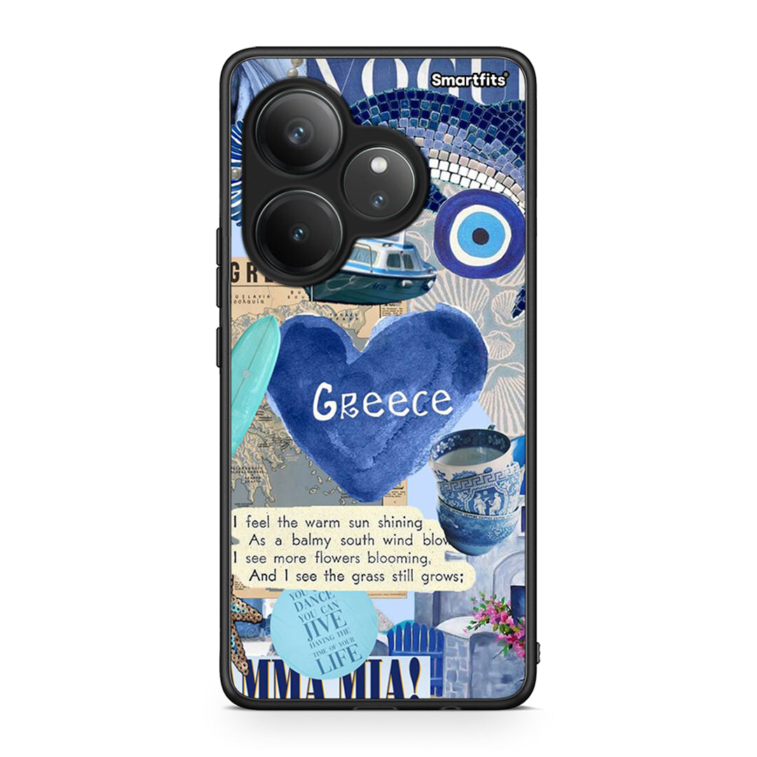 Realme GT 6 5G Summer In Greece Θήκη από τη Smartfits με σχέδιο στο πίσω μέρος και μαύρο περίβλημα | Smartphone case with colorful back and black bezels by Smartfits