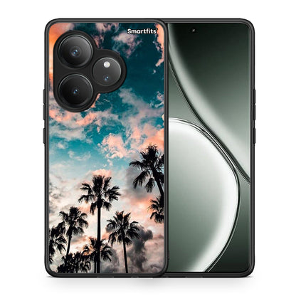 Θήκη Realme GT 6 5G Sky Summer από τη Smartfits με σχέδιο στο πίσω μέρος και μαύρο περίβλημα | Realme GT 6 5G Sky Summer case with colorful back and black bezels