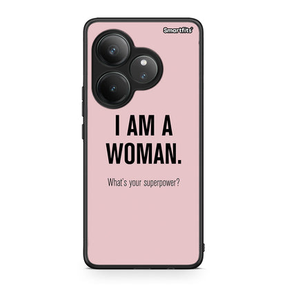 Realme GT 6 5G Superpower Woman θήκη από τη Smartfits με σχέδιο στο πίσω μέρος και μαύρο περίβλημα | Smartphone case with colorful back and black bezels by Smartfits