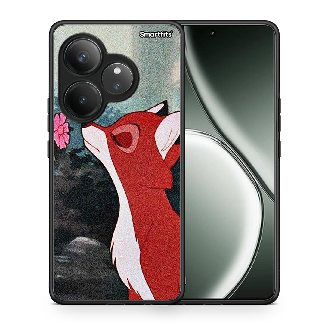 Θήκη Realme GT 6 5G Tod And Vixey Love 2 από τη Smartfits με σχέδιο στο πίσω μέρος και μαύρο περίβλημα | Realme GT 6 5G Tod And Vixey Love 2 case with colorful back and black bezels