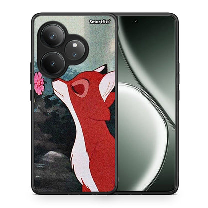 Θήκη Realme GT 6 5G Tod And Vixey Love 2 από τη Smartfits με σχέδιο στο πίσω μέρος και μαύρο περίβλημα | Realme GT 6 5G Tod And Vixey Love 2 case with colorful back and black bezels