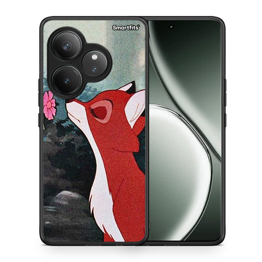 Θήκη Realme GT 6 5G Tod And Vixey Love 2 από τη Smartfits με σχέδιο στο πίσω μέρος και μαύρο περίβλημα | Realme GT 6 5G Tod And Vixey Love 2 case with colorful back and black bezels