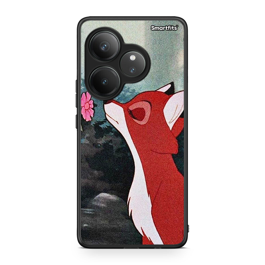 Realme GT 6 5G Tod And Vixey Love 2 θήκη από τη Smartfits με σχέδιο στο πίσω μέρος και μαύρο περίβλημα | Smartphone case with colorful back and black bezels by Smartfits