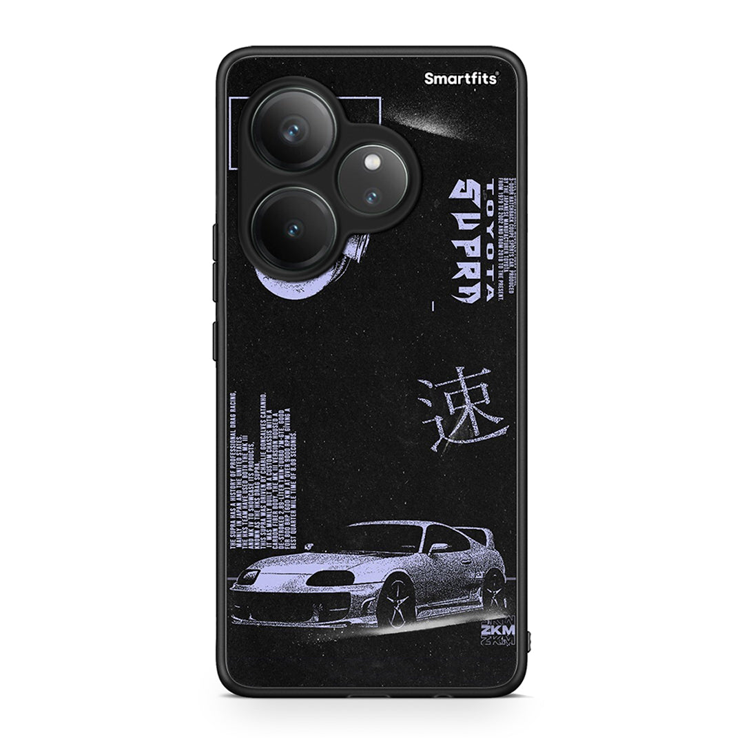 Realme GT 6 5G Tokyo Drift Θήκη Αγίου Βαλεντίνου από τη Smartfits με σχέδιο στο πίσω μέρος και μαύρο περίβλημα | Smartphone case with colorful back and black bezels by Smartfits