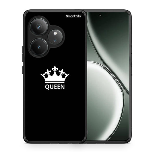 Θήκη Realme GT 6 5G Queen Valentine από τη Smartfits με σχέδιο στο πίσω μέρος και μαύρο περίβλημα | Realme GT 6 5G Queen Valentine case with colorful back and black bezels