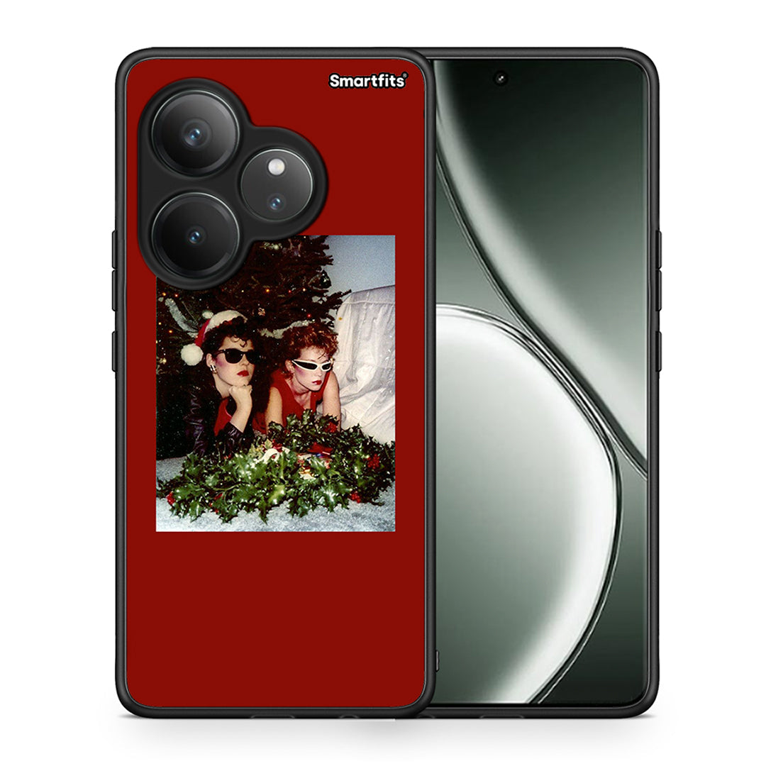 Θήκη Realme GT 6 5G Waiting For Xmas από τη Smartfits με σχέδιο στο πίσω μέρος και μαύρο περίβλημα | Realme GT 6 5G Waiting For Xmas case with colorful back and black bezels