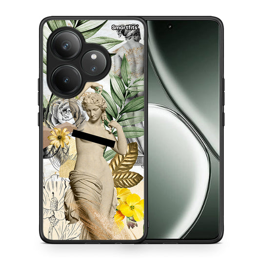 Θήκη Realme GT 6 5G Woman Statue από τη Smartfits με σχέδιο στο πίσω μέρος και μαύρο περίβλημα | Realme GT 6 5G Woman Statue case with colorful back and black bezels