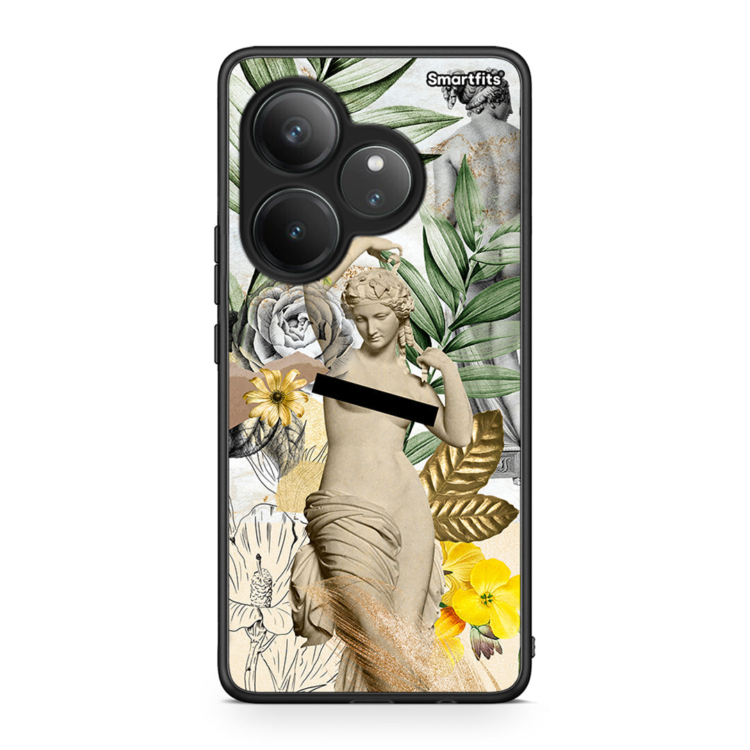 Realme GT 6 5G Woman Statue θήκη από τη Smartfits με σχέδιο στο πίσω μέρος και μαύρο περίβλημα | Smartphone case with colorful back and black bezels by Smartfits