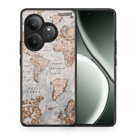 World Map - Realme GT 6 5G θήκη