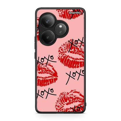 Realme GT 6 5G XOXO Lips θήκη από τη Smartfits με σχέδιο στο πίσω μέρος και μαύρο περίβλημα | Smartphone case with colorful back and black bezels by Smartfits
