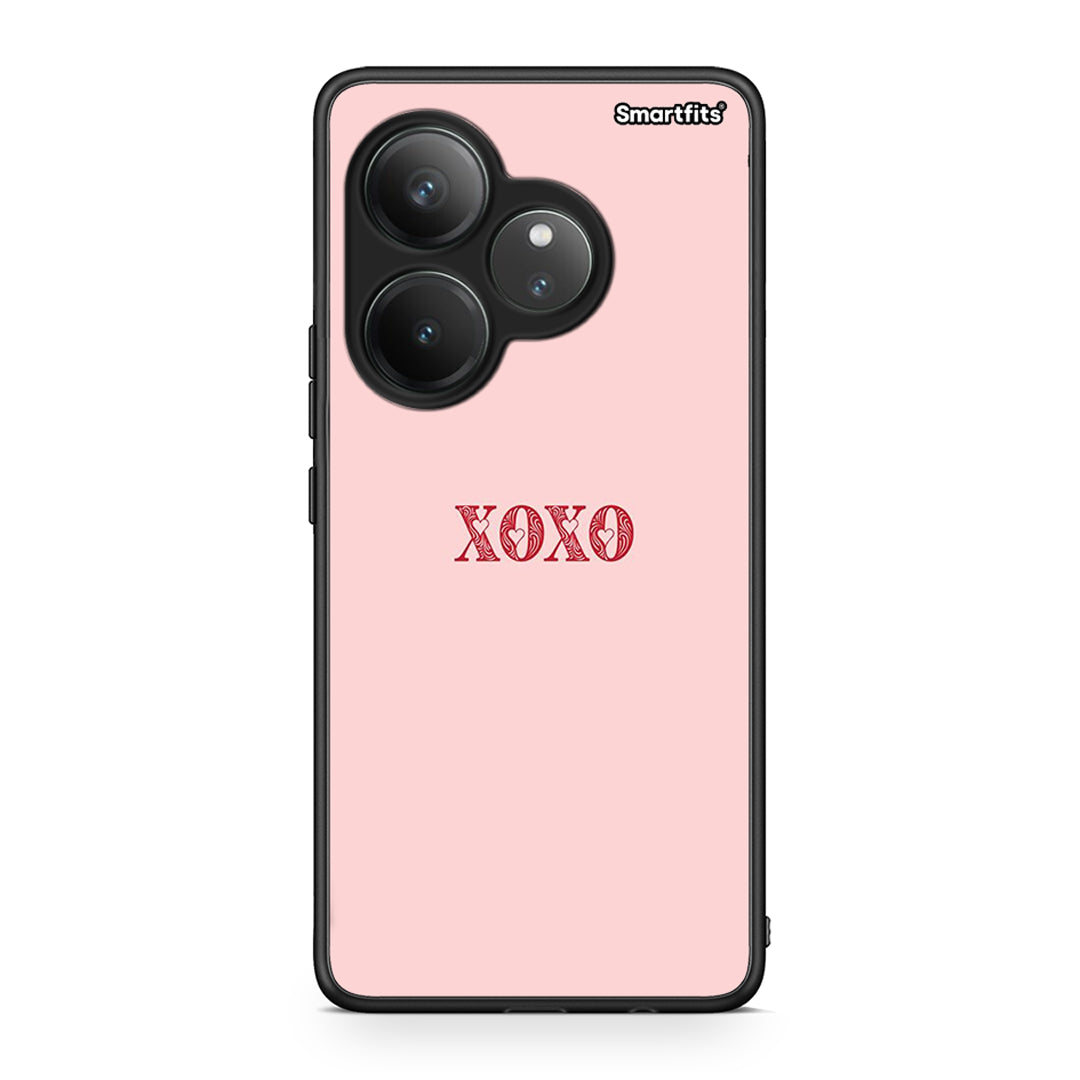 Realme GT 6 5G XOXO Love θήκη από τη Smartfits με σχέδιο στο πίσω μέρος και μαύρο περίβλημα | Smartphone case with colorful back and black bezels by Smartfits