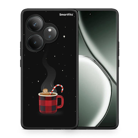 Θήκη Realme GT 6 5G Xmas Bathing από τη Smartfits με σχέδιο στο πίσω μέρος και μαύρο περίβλημα | Realme GT 6 5G Xmas Bathing case with colorful back and black bezels