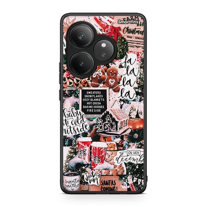 Realme GT 6 5G Xmas Habbits θήκη από τη Smartfits με σχέδιο στο πίσω μέρος και μαύρο περίβλημα | Smartphone case with colorful back and black bezels by Smartfits