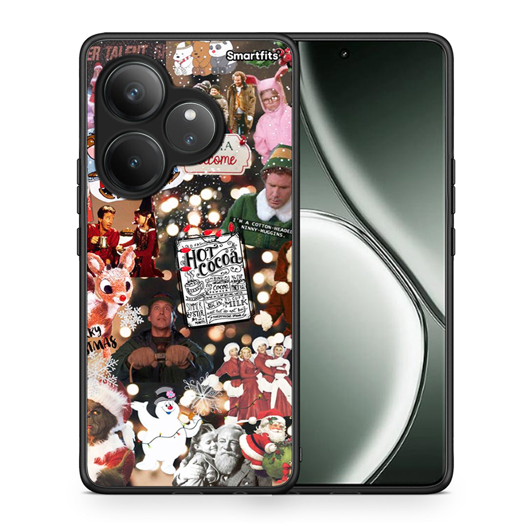 Θήκη Realme GT 6 5G Xmas Movies από τη Smartfits με σχέδιο στο πίσω μέρος και μαύρο περίβλημα | Realme GT 6 5G Xmas Movies case with colorful back and black bezels