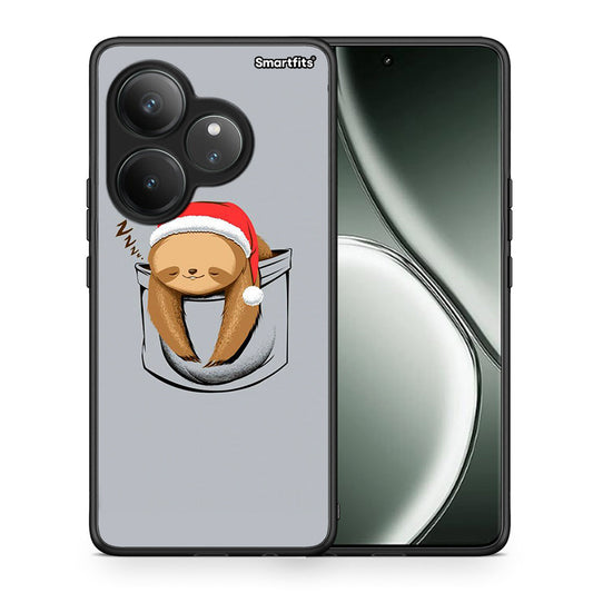 Θήκη Realme GT 6 5G Xmas Zzzz από τη Smartfits με σχέδιο στο πίσω μέρος και μαύρο περίβλημα | Realme GT 6 5G Xmas Zzzz case with colorful back and black bezels