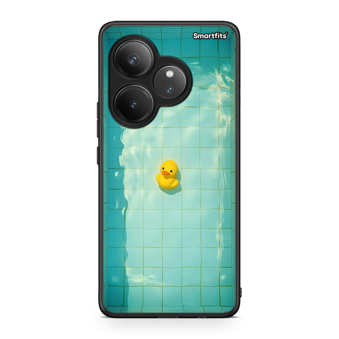 Realme GT 6 5G Yellow Duck θήκη από τη Smartfits με σχέδιο στο πίσω μέρος και μαύρο περίβλημα | Smartphone case with colorful back and black bezels by Smartfits