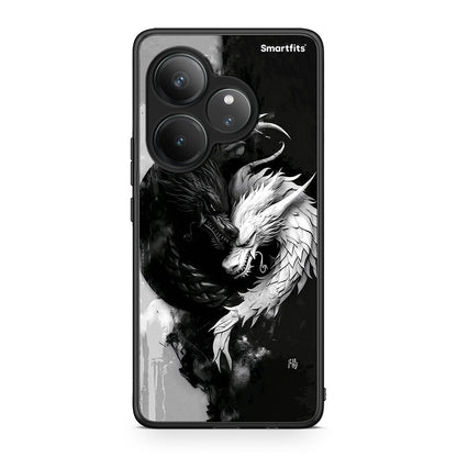 Realme GT 6 5G Yin Yang Θήκη από τη Smartfits με σχέδιο στο πίσω μέρος και μαύρο περίβλημα | Smartphone case with colorful back and black bezels by Smartfits