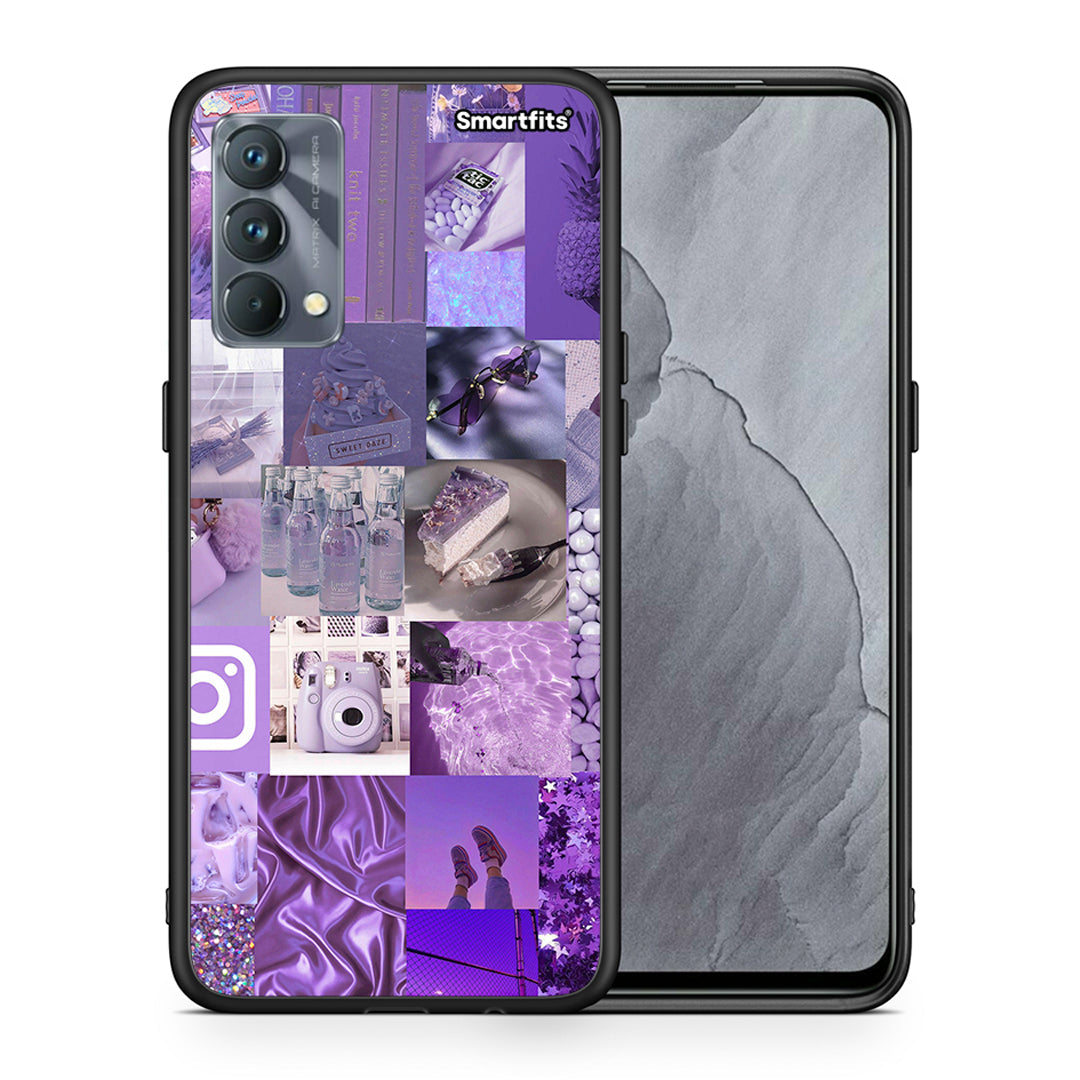 Purple Aesthetic Collage - Realme GT Master θήκη