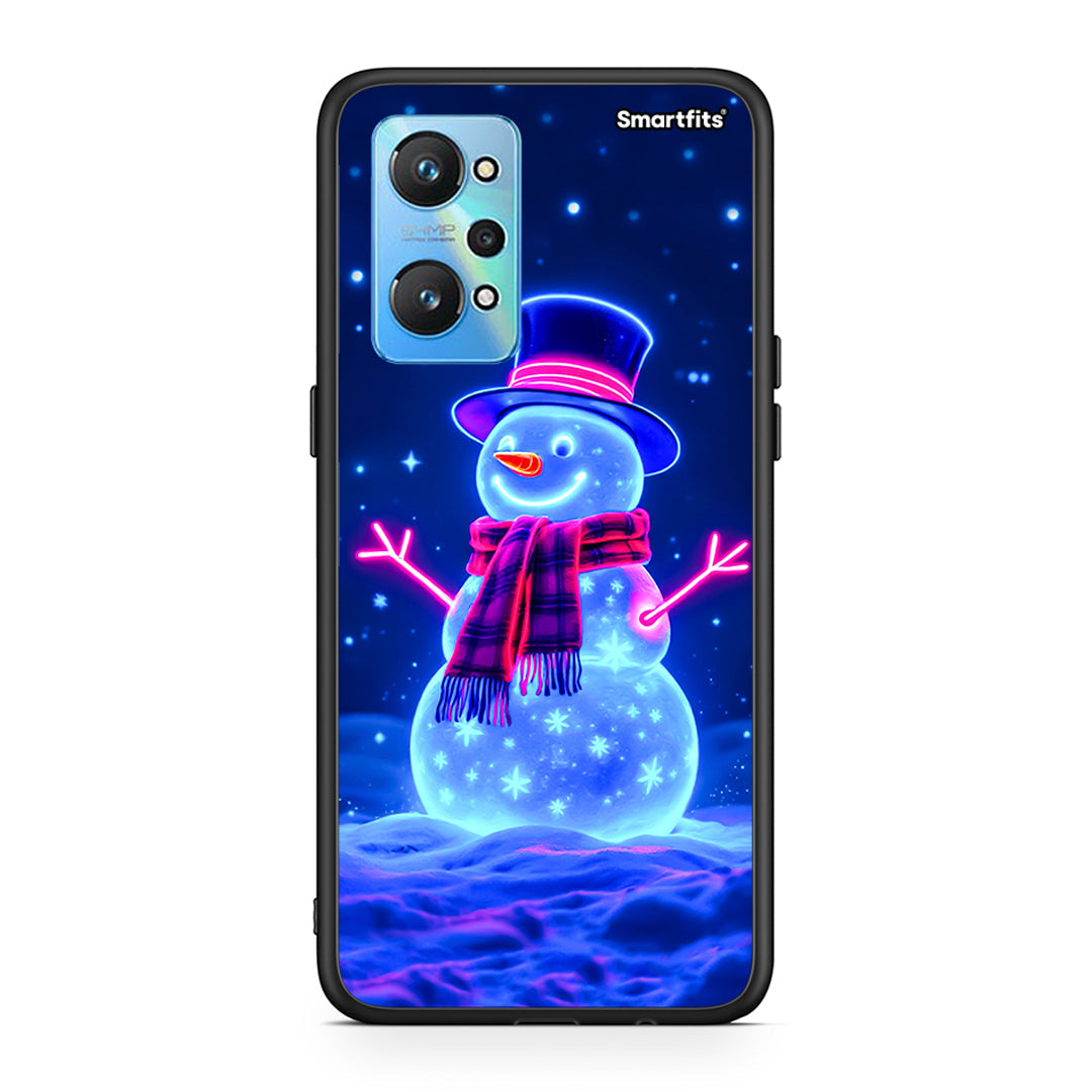 Christmas Neon Snowman - Realme GT Neo 2 θήκη