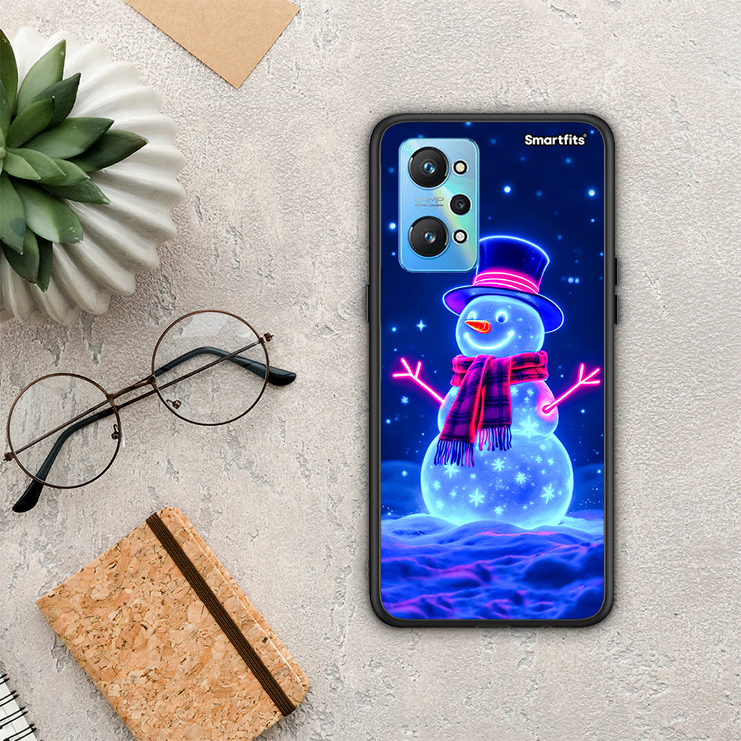 Christmas Neon Snowman - Realme GT Neo 2 θήκη